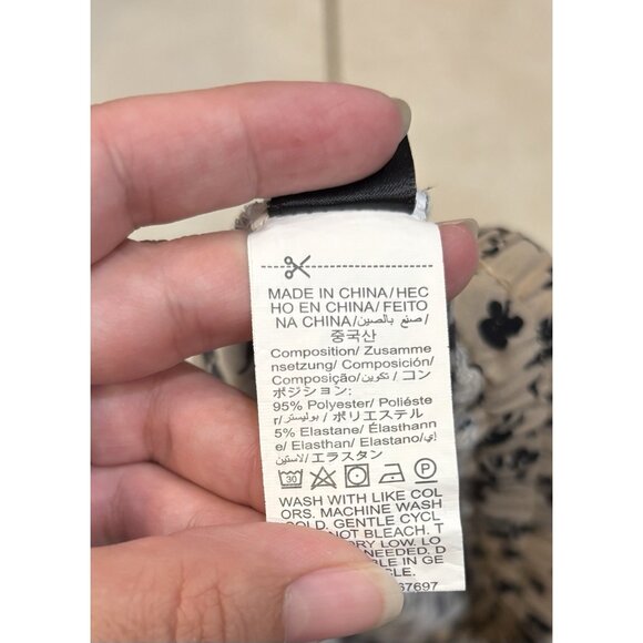 SHEIN Lune Floral Print Capir/Cropped Pants w/ Pockets Tie Waist Wide Leg Size L - Picture 9 of 9